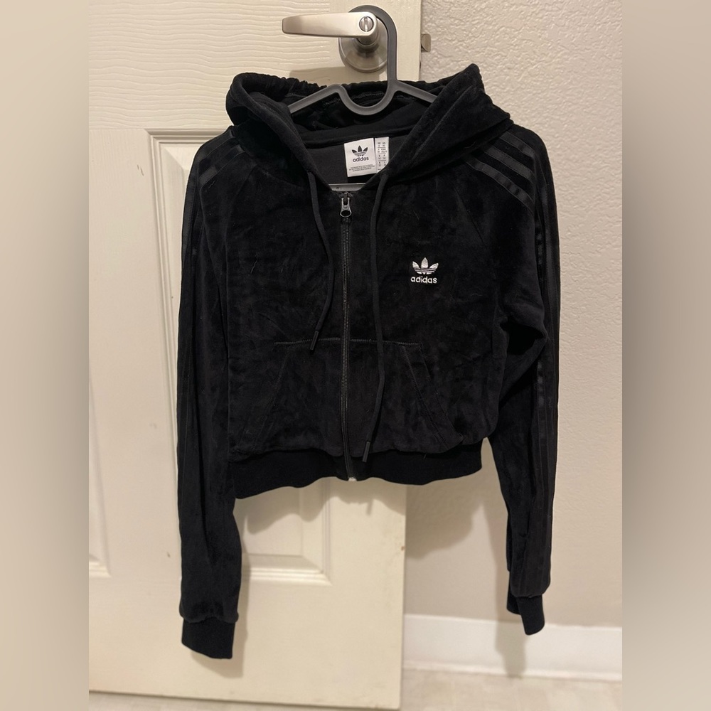 Adidas velvet hoodie
